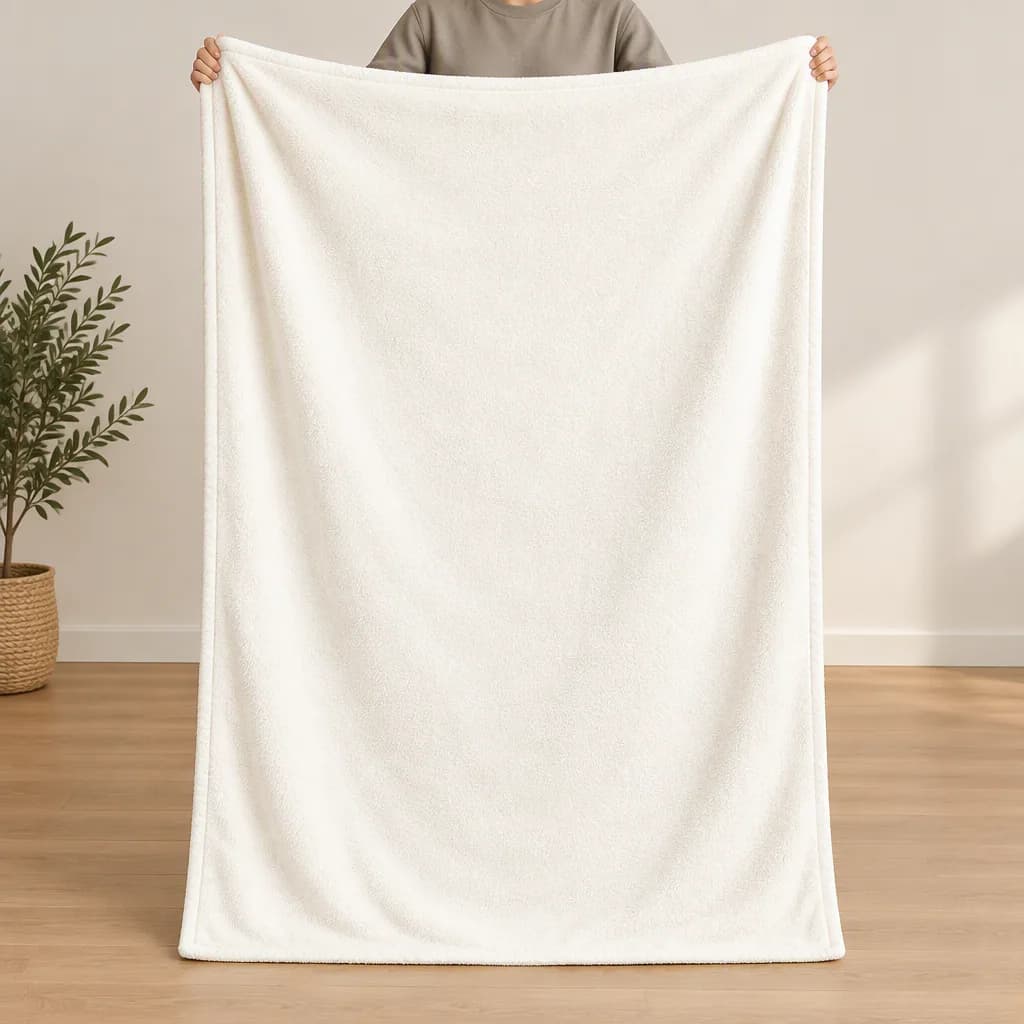 Blank Picnic Blanket Mockup