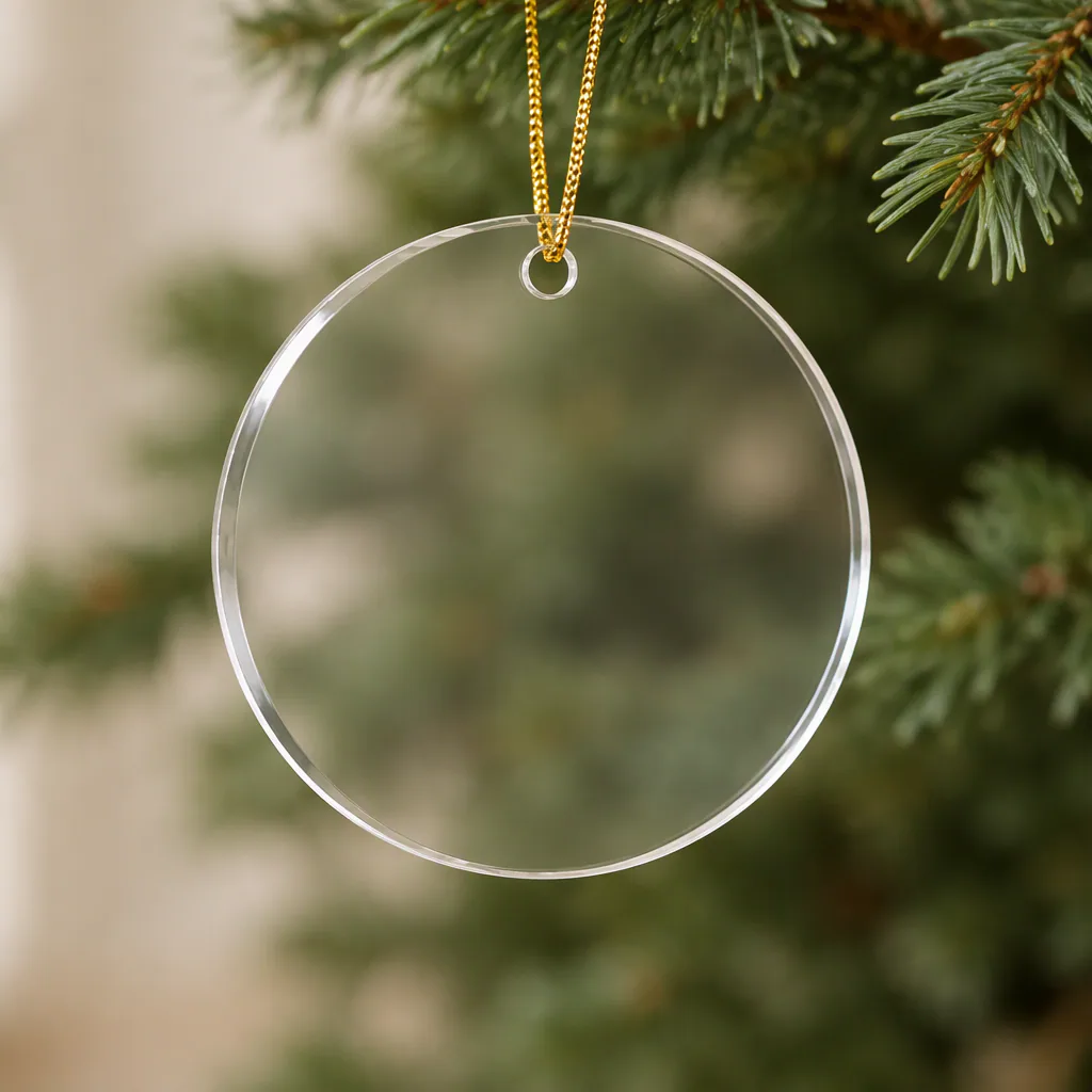 Blank Ceramic Ornament Mockup