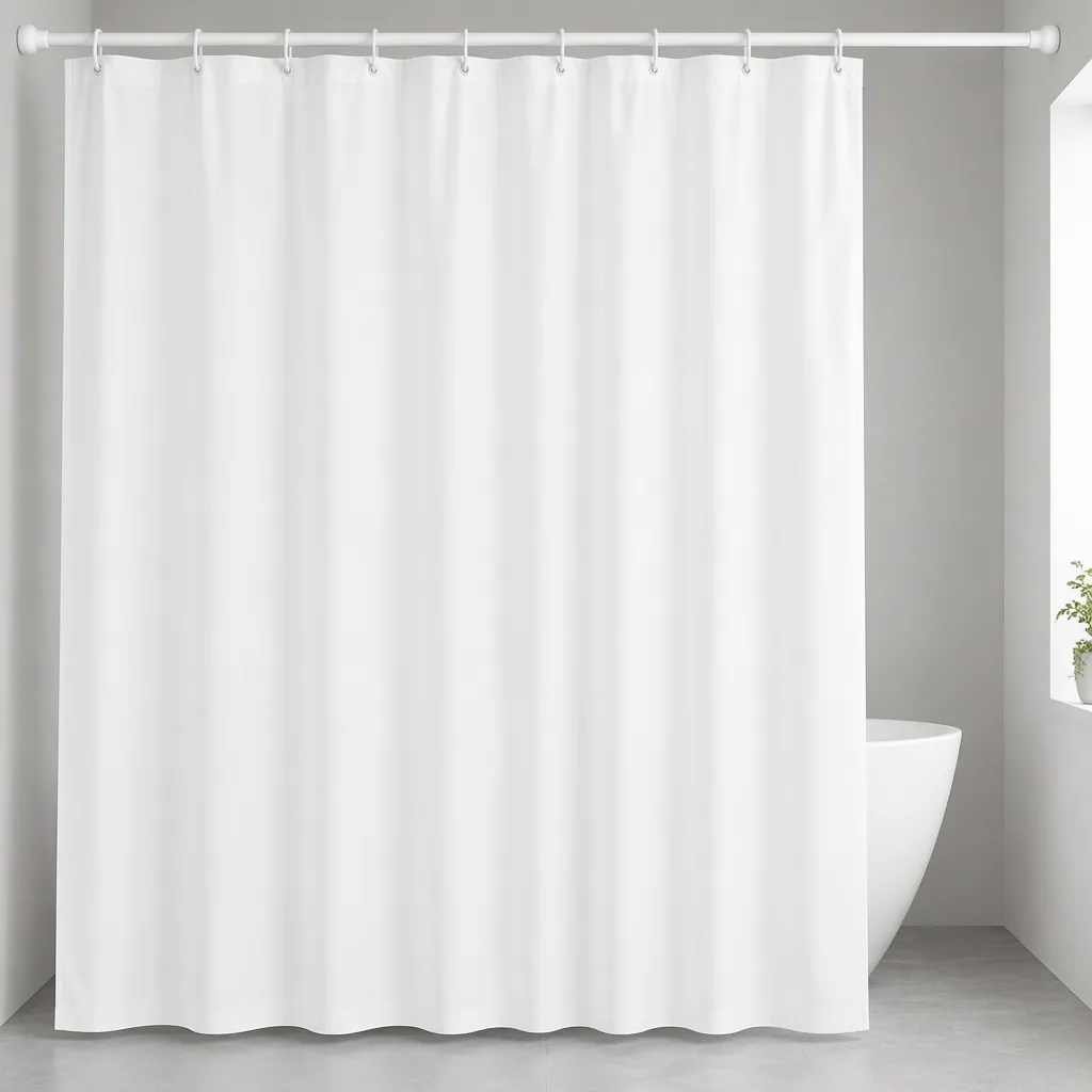Blank Shower Curtain Mockup 02