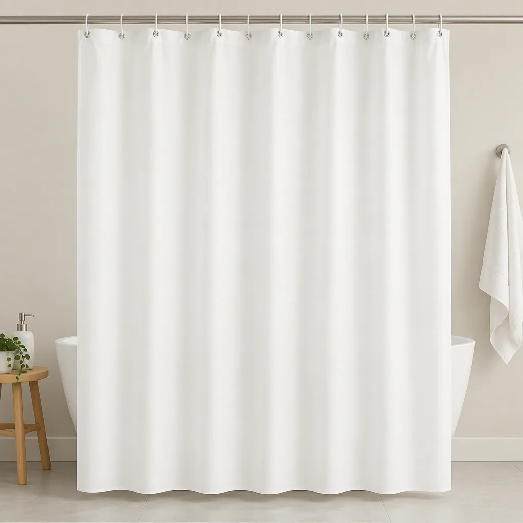 Blank Shower Curtain Mockup 01