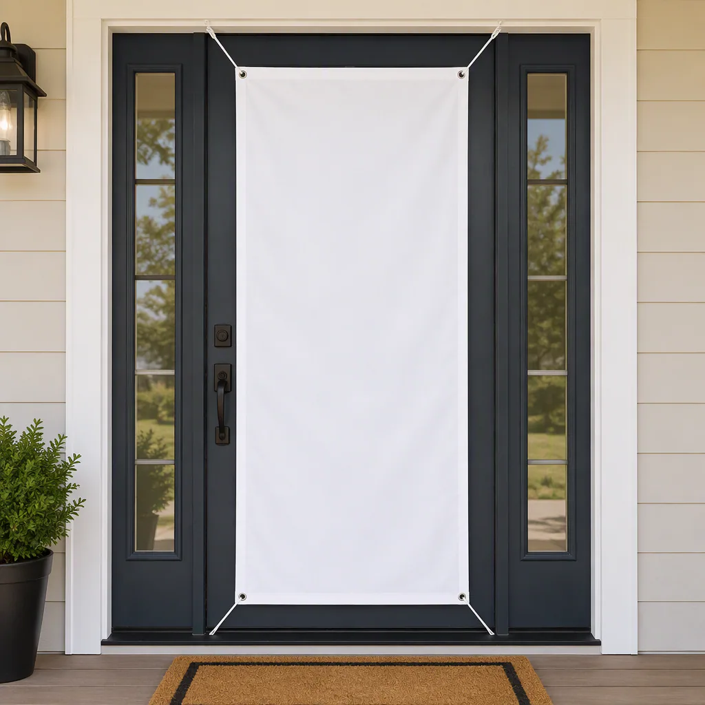 Blank Door Banner Mockup 03