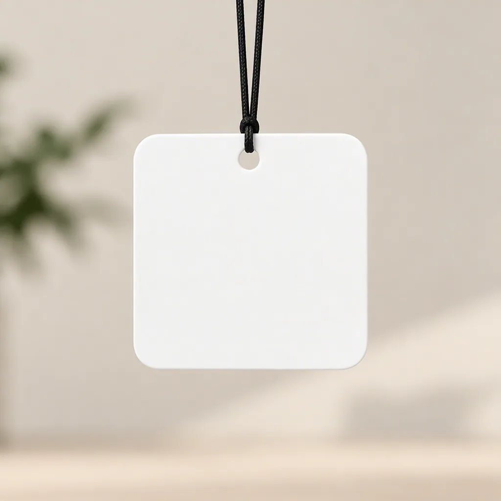 Blank Car Air Freshener Mockup