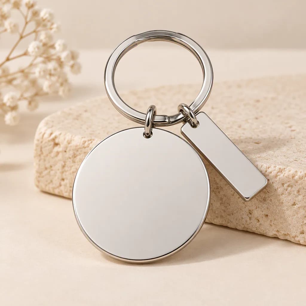 Blank Memorial Tag Mockup 05