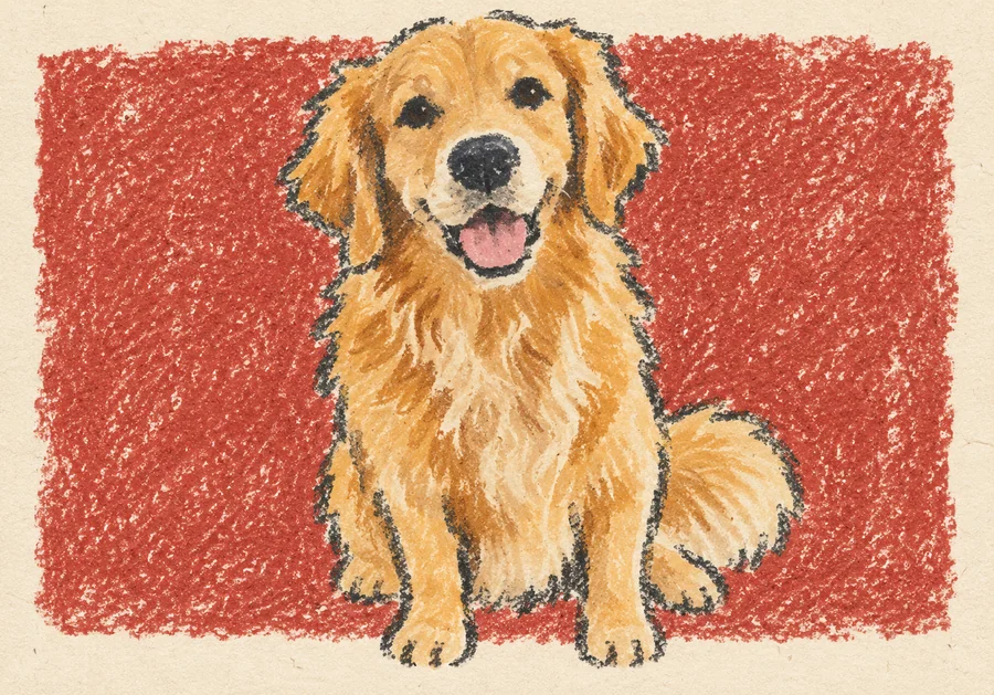 Vintage Crayon Pet Vignette result